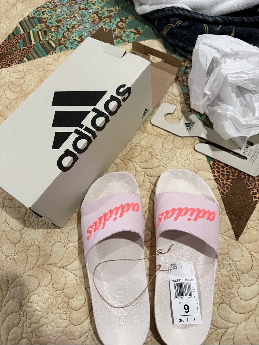 Adidas Adilette cloud foam shower slide Size 9 - Picture 7 of 7